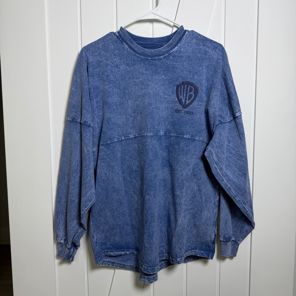 Warner Bros Studio Tour Hollywood Spirit Jersey Shirt Long Sleeve Size XS Unisex